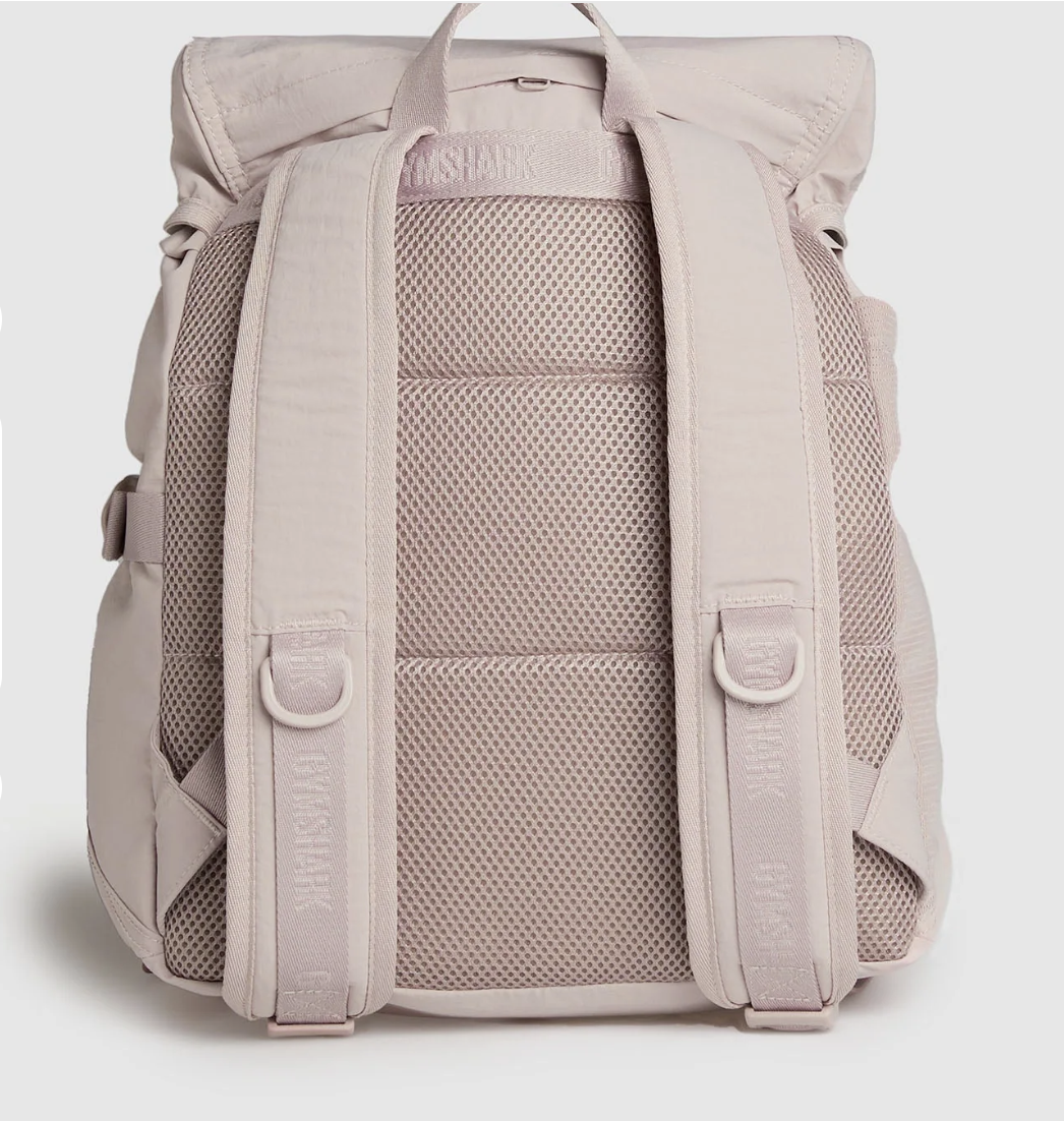 Gymshark Drawstring Backpack en color Muted Pink