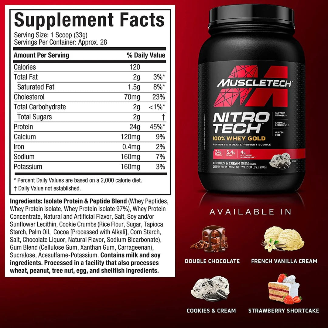 Muscletech Nitro-Tech WHEY GOLD 5.03 LBS (2.2 kg)